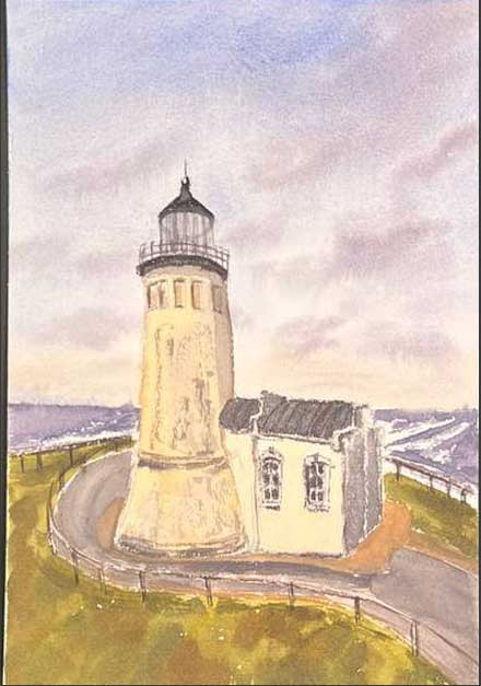 Faro en la montaña