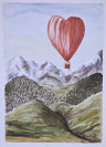 Montañas y globo