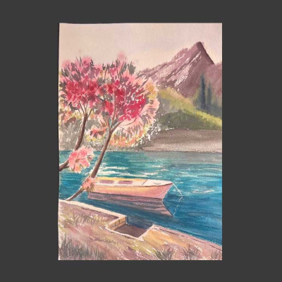 Тишина у горного озера