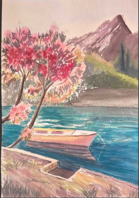 Тишина у горного озера