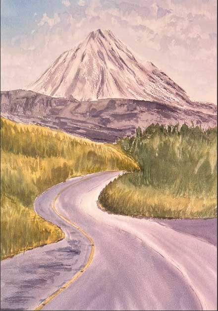 Camino a las montañas 