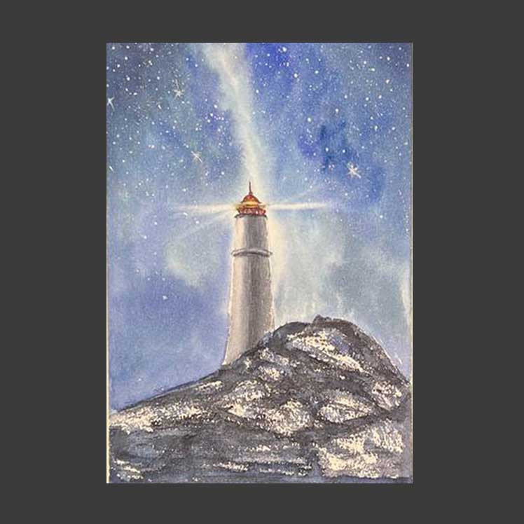 Faro iluminando el camino