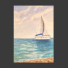 Yate en el mar