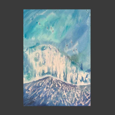 The sea from a height