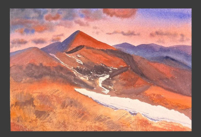 Sunset in the mountains