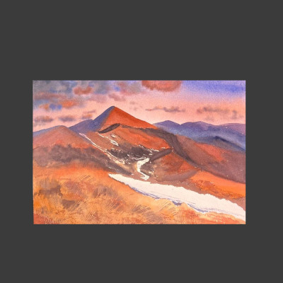 Sunset in the mountains