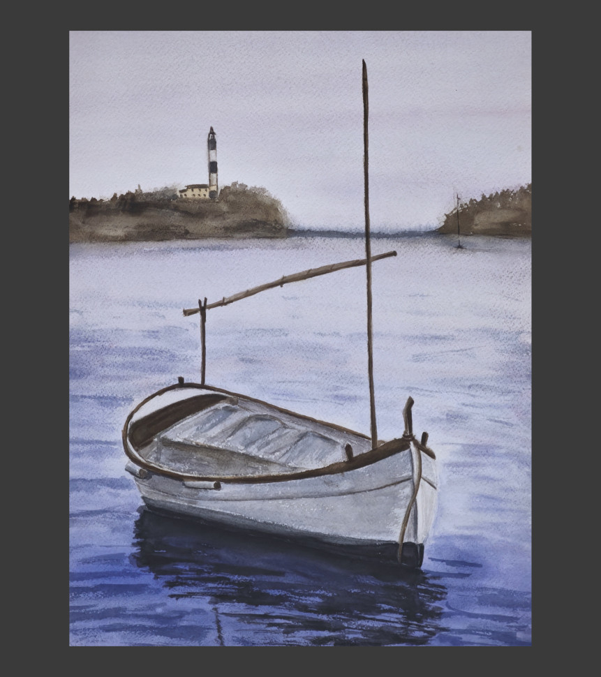 Одинокая лодка