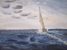 Velero en las olas