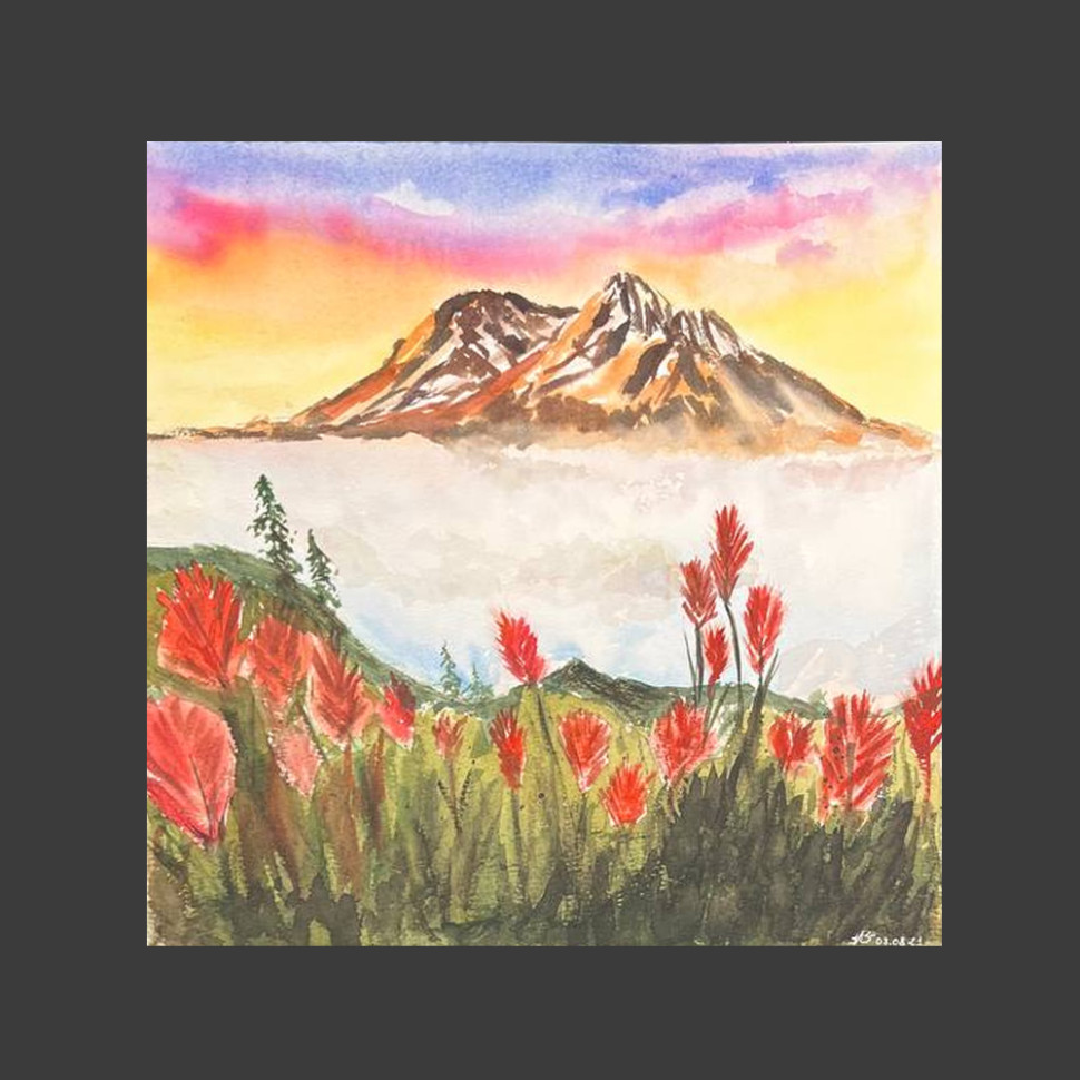 Маковые поля и горы