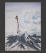 Faro en las olas