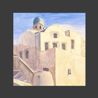 Дворик в Греции