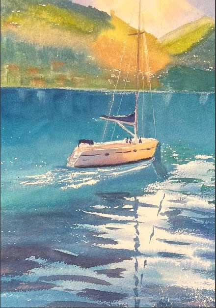 A floating boat