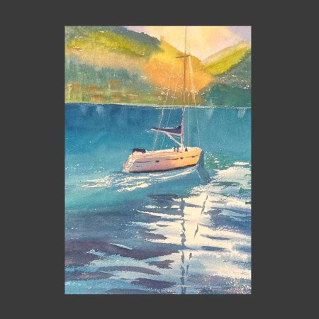 A floating boat
