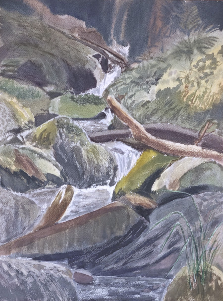 Cascada en las montañas