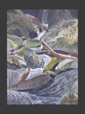 Cascada en las montañas